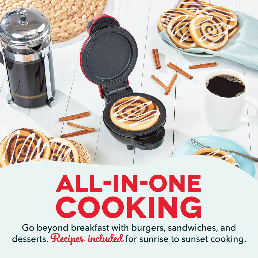 MultiMaker® Mini System with Removable Plates: Waffle & Griddle